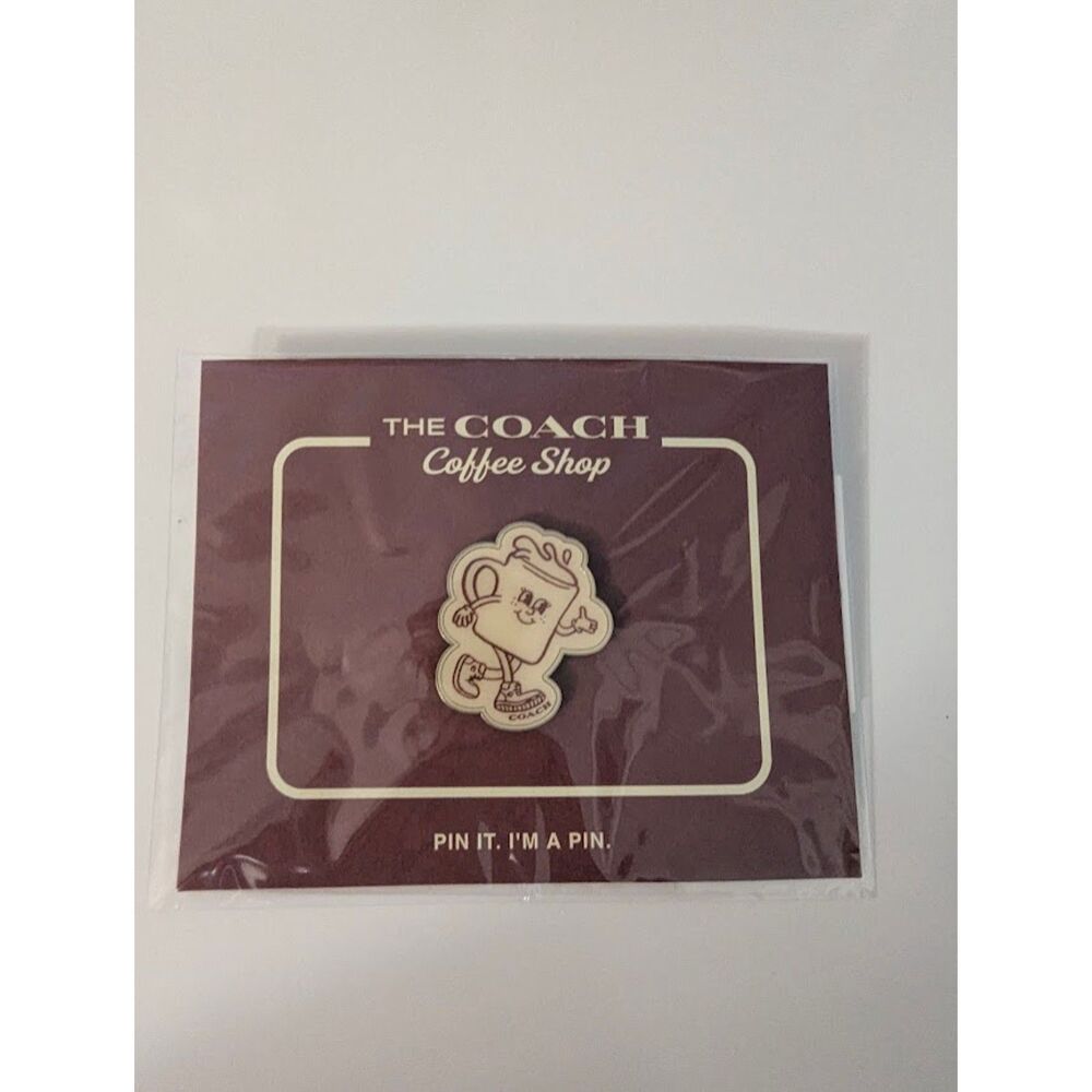 NWT Coach Coffee Cafe Pin